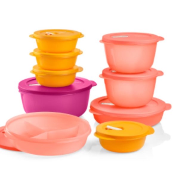 Tupperware Crystal Wave 9 pc set - Picture 1 of 1